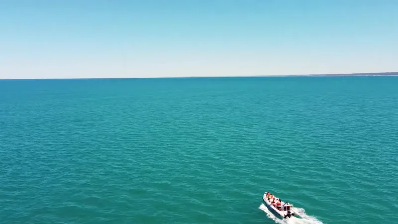 El mar turquesa del golfo San Matías